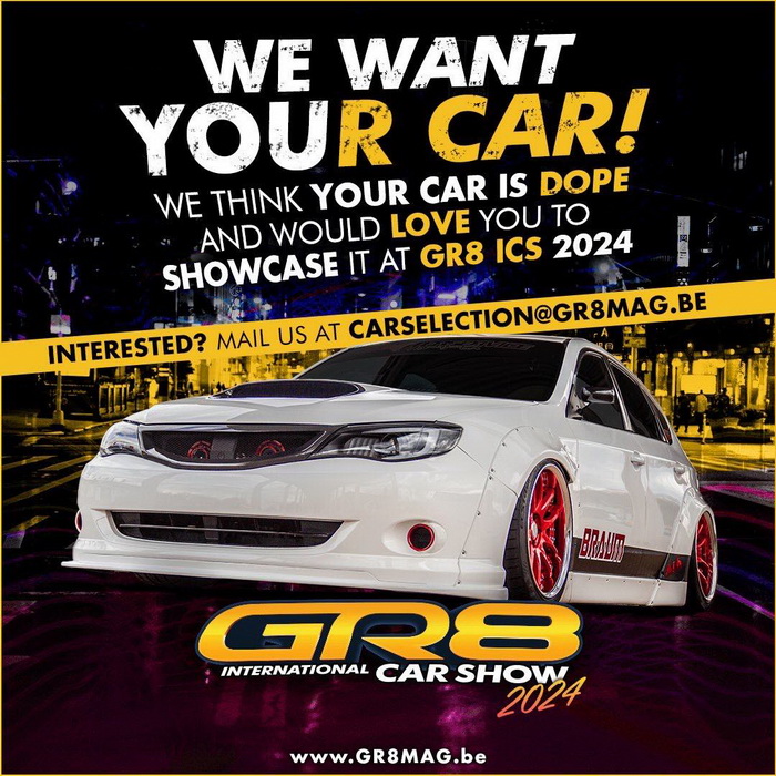 Fahrzeug Bewerbung GR8 International Car Show